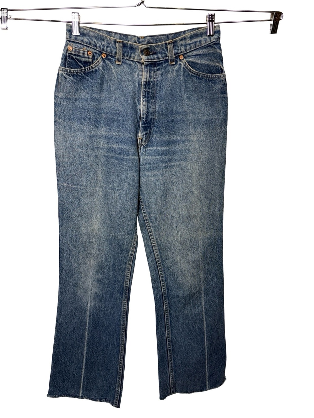 VTG Levi’s ORANGE TAB Distressed Thrashed Jeans Women’s High Waisted Size 28